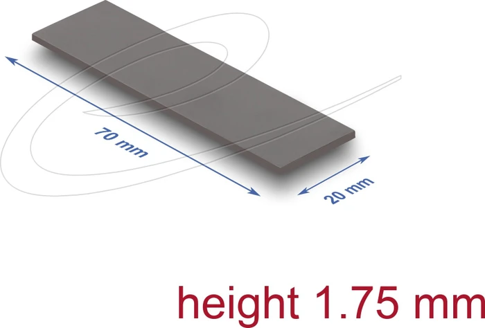 DeLOCK M.2 Wärmeleitpad 70x20x1.75mm, 1 Stück
