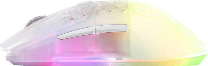 SteelSeries Aerox 3 Wireless Ghost weiß/transparent, USB/Bluetooth