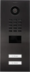 DoorBird D2102V IP Video Türstation mit 2 Ruftasten Titan, Edelstahl V2A, gebürstet