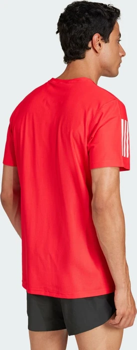 adidas Own the Run Laufshirt kurzarm pure ruby (Herren)