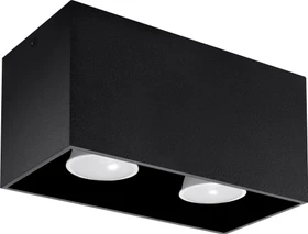 Sollux Quad Maxi Spot 2-flammig schwarz