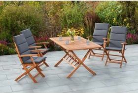 Merxx Comodoro Gartenmöbel-Set eukalyptus, 9-tlg.