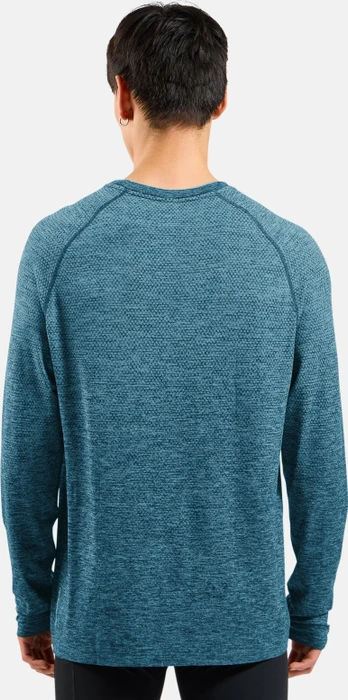 Odlo Essentials Seamless Laufshirt langarm dark sapphire melange (Herren)