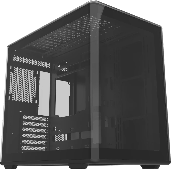 Cooler Master Elite 600 Black, schwarz, Glasfenster
