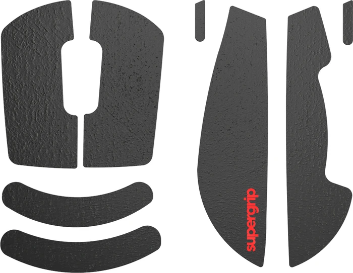 Pulsar Gaming Gears Supergrip Grip Tape for Logitech G PRO X Superlight/G PRO X Superlight 2, Mouse Grip Tape, schwarz