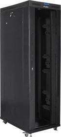 Lanberg 19" Rackschrank 42HE, freistehend, V2, Glastür, IP20, RAL 9004, 1200mm tief