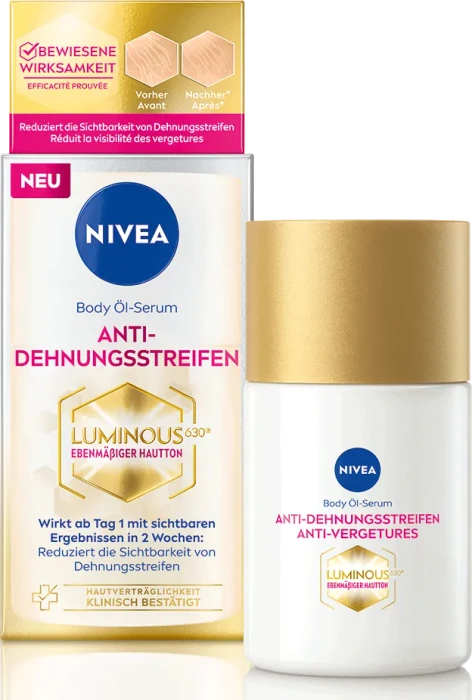 Nivea Luminous630 Body Öl-Serum Anti-Dehnungsstreifen, 100ml