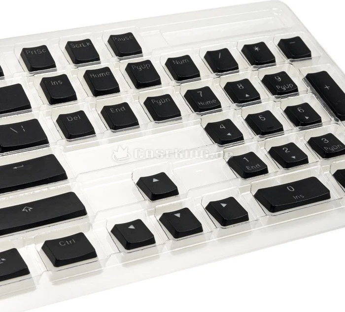 Glorious Aura Keycap Set, Kunststoff (PBT) Double-Shot, schwarz, 105 Tasten (104+1), ANSI-US