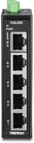 TRENDnet TI Hardened Industrial Railmount Switch, 5x RJ-45 (TI-ELC50)