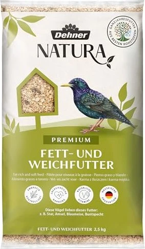 Dehner Natura Fett- und Weichfutter, Wildvogelfutter 2.5kg