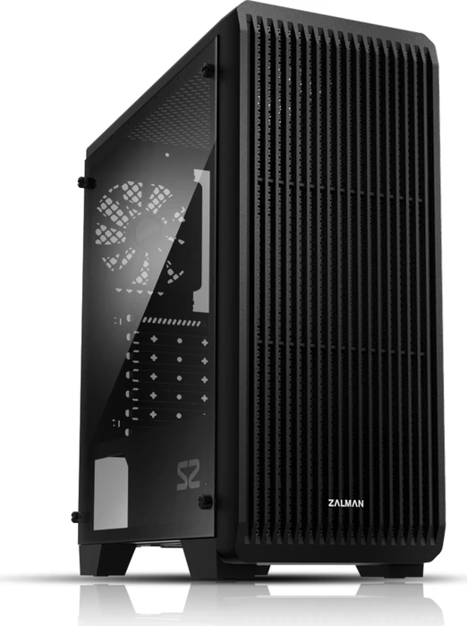Zalman S2, schwarz, Acrylfenster