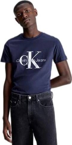 Calvin Klein Monogramm Slim Fit T-Shirt kurzarm night sky (Herren)