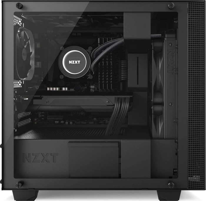 NZXT H400 schwarz, Glasfenster