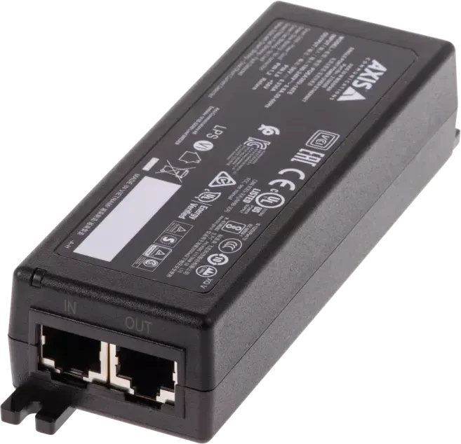 Axis Wallmount Gigabit PoE-Injektor, 2x RJ-45, 30W PoE+