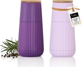 AdHoc MP156 Scape Salz-/Pfeffermühlen-Set dark purple/light purple, 2-tlg.
