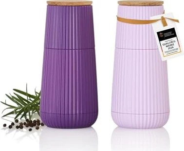 AdHoc MP156 Scape Salz-/Pfeffermühlen-Set dark purple/light purple, 2-tlg.