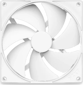 NZXT F Series F140P (2024), Matte White, weiß, 140mm