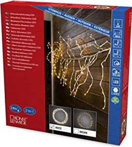Konstsmide Lichterdekoration weiß LED 240x warmweiß