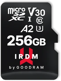 goodram M2AA IRDM MICROCARD R170/W120 256GB Kit, UHS-I U3, A2, Class 10