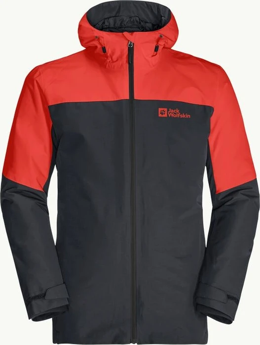 Jack Wolfskin Glaabach 3in1 Funktionsjacke strong red (Herren)