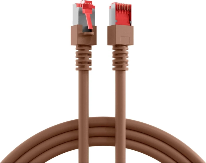 EFB Elektronik Patchkabel, Cat6, S/FTP, RJ-45/RJ-45, 15m, braun