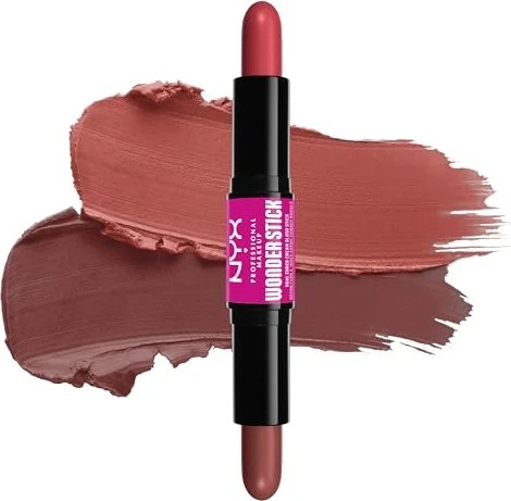 NYX Wonder Stick Dual Cream Blush Stick 03 bright coral n deep peach, 8g