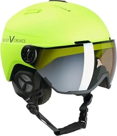 Black Crevice Calgary Helm neongelb matt/silber