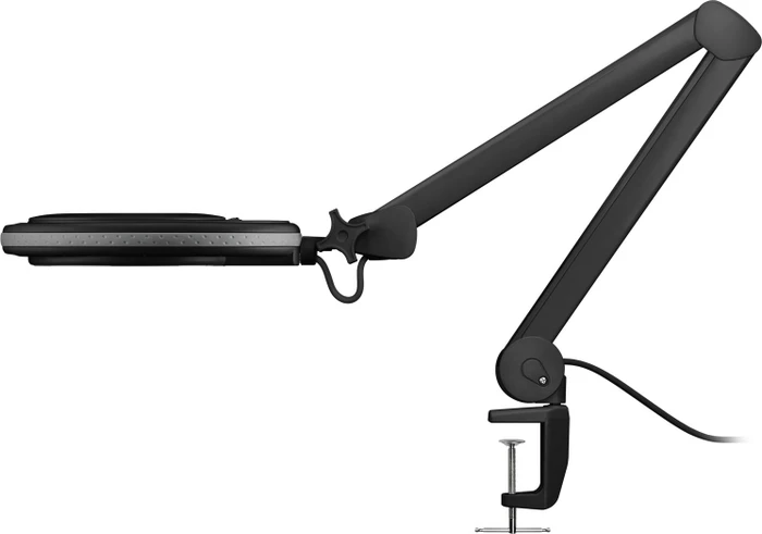 Wentronic Goobay LED-Klemm-Lupenleuchte, 8W, 1.75x, 3 Dioptrien schwarz
