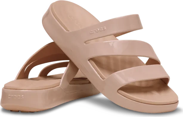 Crocs Getaway Patent Strappy pink caramel (Damen)
