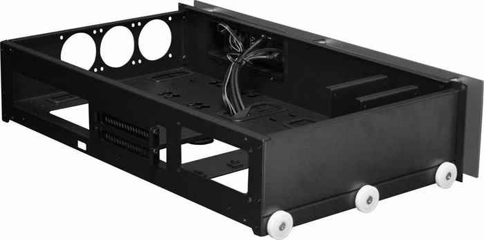 Nanoxia Project S Mini, silber, Glasfenster, Mini-ITX
