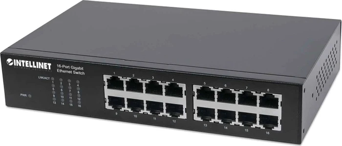 Intellinet Desktop Gigabit Switch, 16x RJ-45
