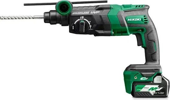 Hikoki DH36DPEWRZ Akku-Bohr-/Meißelhammer inkl. Koffer + 2 Akkus 2.5Ah