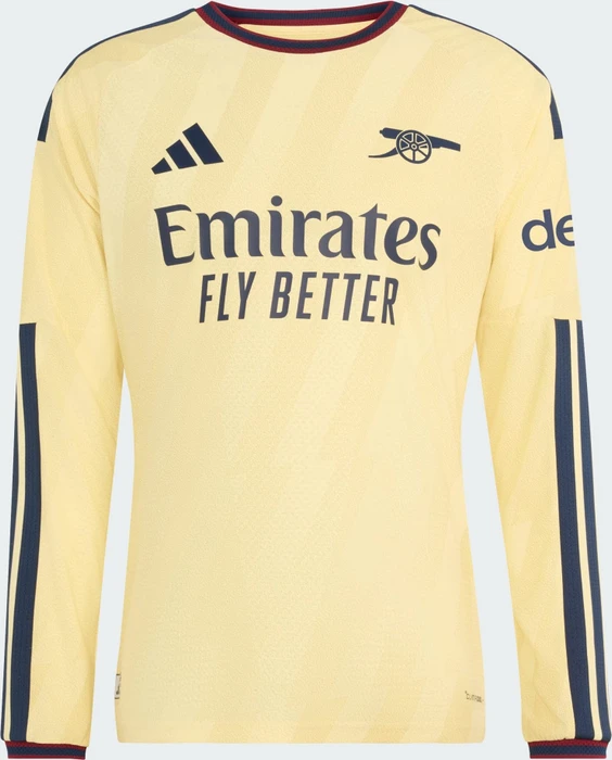 adidas FC Arsenal Authentic 2026/2027 Ausweichtrikot langarm almost yellow (Herren)