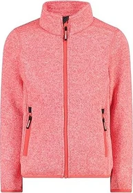 CMP Fleece Knit-Tech Meliert Jacke red fluo/antracite (Junior)