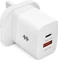 Hyper HyperJuice GaN Ladegerät, USB-C, 1x USB-C + 1x USB-A, 20W, weiß Vorschaubild