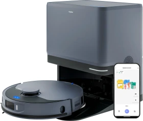 Medion MD 12555 X55 SW+ Pro Saug-/Wischroboter inkl. Absaug-/Reinigungsstation
