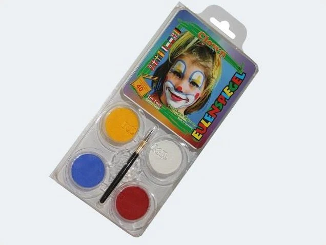 Eulenspiegel Clown Schmink-Palette