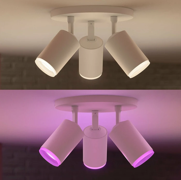 Philips Hue White and Color Ambiance Fugato Spot 3-flammig weiß