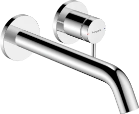 Hansgrohe Tecturis S Einhebel-Waschtischmischer Unterputz für Wandmontage EcoSmart+ mit Auslauf 22.5cm chrom