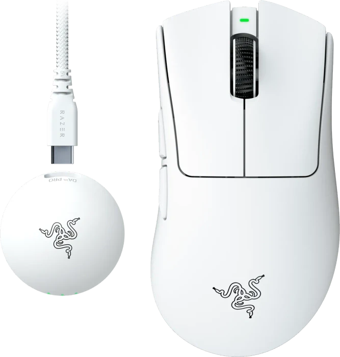 Razer DeathAdder V4 Pro weiß, USB