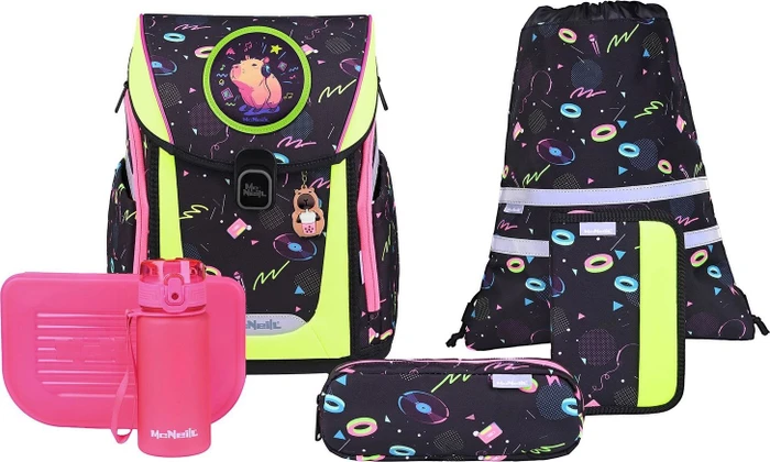 McNeill Primo Capybar Schultaschen-Set, 9-tlg.
