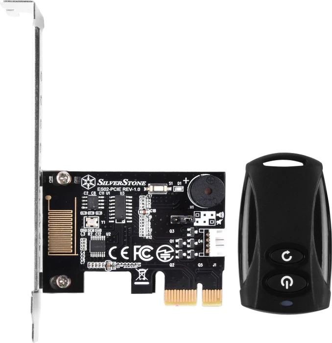 SilverStone ES02-PCIe kabelloser Ein-/Ausschalter mit Fernbedienung für PC