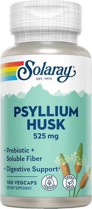 Solaray Flohsamenschalen Kapseln, 100 Stück
