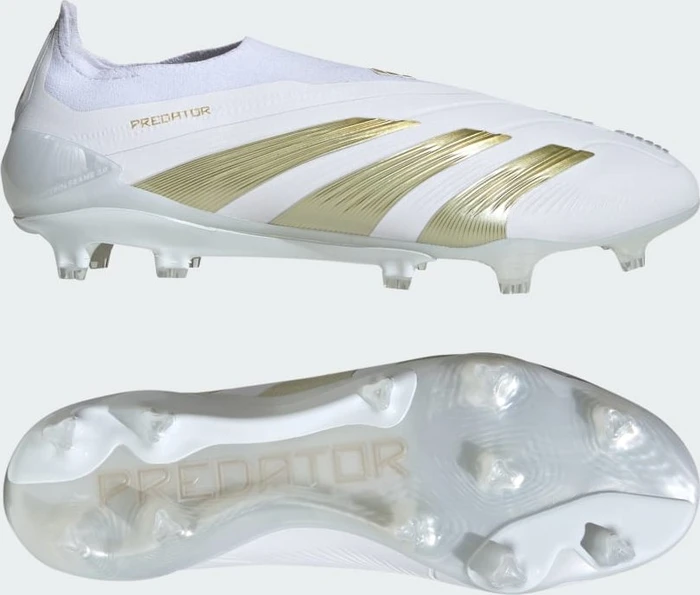 adidas Predator Elite Laceless FG cloud white/gold metallic