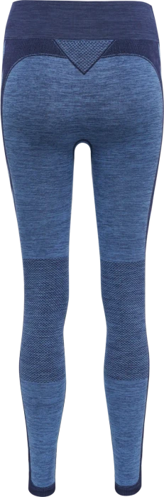 hummel CLEA Seamless Tight Hose lang granada sky/navy peony melange (Damen)