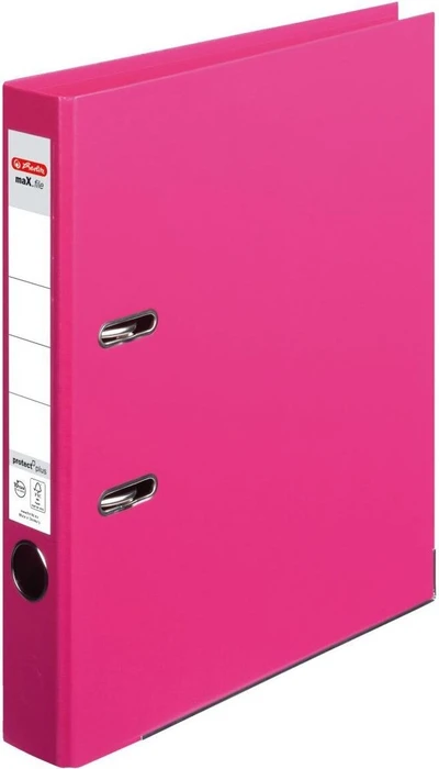 Herlitz maX.file protect plus Ordner 2-Ring, 50mm, A4, fuchsia
