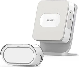 Philips 531012 WelcomeBell 300 Basic, Funk-Türklingel und Türgong, Set (DES 7300DCH)
