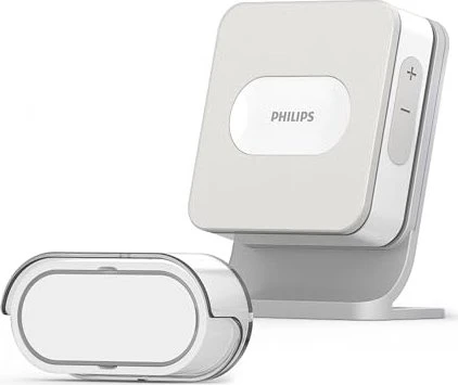 Philips 531012 WelcomeBell 300 Basic, Funk-Türklingel und Türgong, Set
