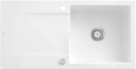 Villeroy & Boch Siluet 60 Einbau Becken reversibel mit Ablauffernbedienung weiß alpin