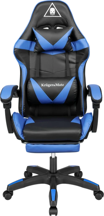 Krüger&Matz Warrior GX-150 Gamingstuhl, schwarz/blau